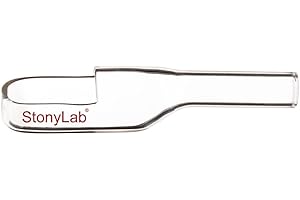 stonylab Entonnoir de Pesée en Verre, Entonnoir de Transfert avec Col Verseur pour la Recherche en Laboratoire de Transfert D'échantillons