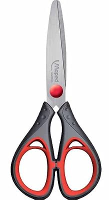 MAPED Ciseaux scolaire Essentials Soft Bout Rond 130 mm Coloris Aléatoire
