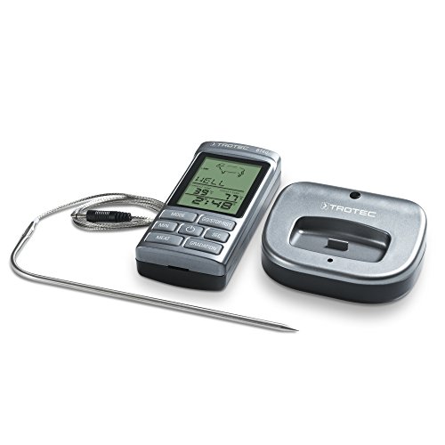 TROTEC BT40 Ofenthermometer kabelloses Grillthermometer Fleischthermometer Barbecue Digital BBQ Thermometer Funk Bratenthermometer bis 250 °C / 8 Fleischsorten einstellbar - 3