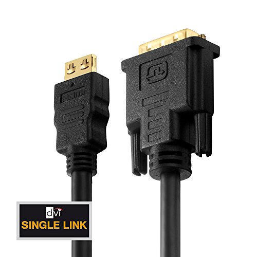 PureInstall PI3000-020 HDMI auf Single Link DVI Kabel (HDMI-A Stecker auf DVI-D Stecker (18+1)), zertifiziert, 2m, schwarz - 3