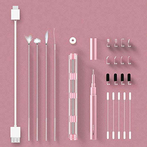 Preisvergleich Produktbild Sexykey KY Ohrenschmalz-Reinigungswerkzeug, drahtlose Inspektionskamera mit 6 einstellbaren LED-Licht-HD-visuellen Ohrendoskopen für Android und iPhone Android, Ipad, Ios,Pink