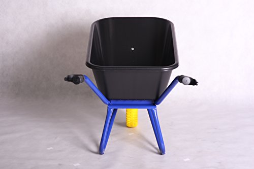 Kelberg Hof-Schubkarre 120l PP mit Starco Flex Lite 400-8 PU Vollgummirad - 7