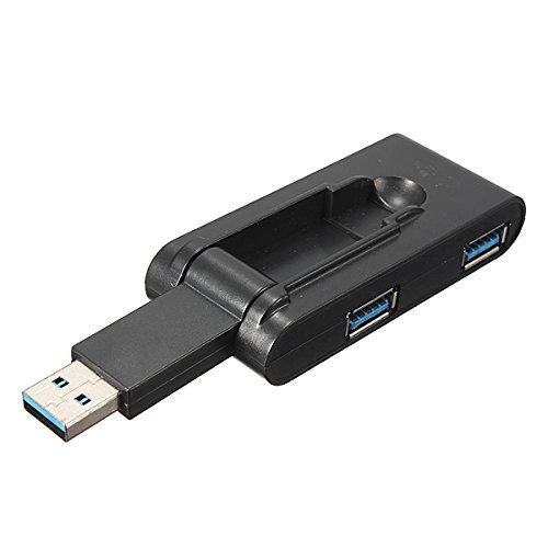 HUB Hub – SODIAL(R)Faltbare 4 Port USB 3.0 Adapter Muti Hub Erweiterung Splitter Verteiler - 3