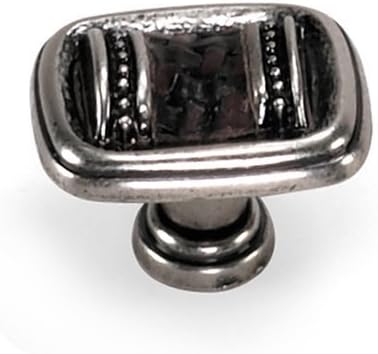Laurey 59639 Cabinet Hardware 1-3/8-Inch Sirocco Knob, Silverado by Laurey