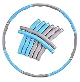 EVER RICH ® FitnessWave Weighted Fitness Exercise Hula Hoop (Blue - Grey)