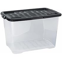 Caja Grande Almacenaje Caja Plastico Transparente Rotho Clear