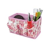 SODIAL(R) Folding Multifunction Make up Cosmetic Storage Box Container Bag Case Fashion (Pink)
