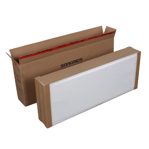 Songmics 153 x 35,5 x 35 cm Schmuckschrank Spiegelschrank Holzfarbe JBC77M - 9