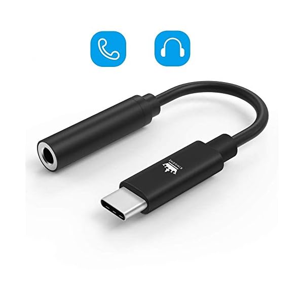 KINGONE Typ C auf Aux Adapter USB C zu 3.5 mm Kopfhörer Jack AUX Audio Adapter kompatibel mit Huawei P30 Pro/ P20 Pro/ P20/ Mate 20 Pro/Google Pixel 3 XL/Pixel 2 XL/Moto Z/HTC U11 – Bild 3