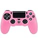 Produktbild smardy Silikon Schutzhülle für Sony PS4 Controller Gummi Bumper rosa, flexibel