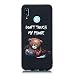 Produktbild Everainy Kompatibel für Huawei P Smart+/Nova 3i Hülle Silikon Bumper Gummi Neu Cover Hüllen für Huawei Nova 3i Handyhülle Stoßfest TPU Stoßstange Schwarz Schutzhülle (Don't Touch My Phone)
