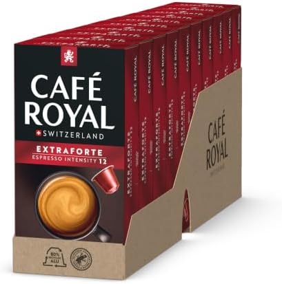Café Royal Doppio Espresso 100 Capsule per macchina da caffè Nespresso - Intensità 11/10 - Capsule di caffè certificate UTZ in alluminio