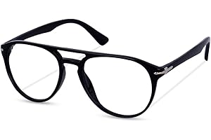 Roshfort Money Heist Professor Eyeglass ARC Glass Blue Light Blocking Coating Glasses for Women Men, Retro Aviator Computer G