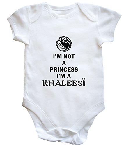 HippoWarehouse I'M NOT A PRINCESS I'M A KHALEESI baby vest boys girls