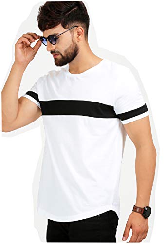 AELOMART Mens Cotton T Shirt-(Amt1072-P_White) RS.395 (43.00% Off) - Amazon AELOMART Mens Cotton T Shirt-(Amt1072-P_White) RS.395 (43.00% Off) - Amazon