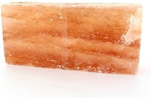 HIMALAYAN'SALT Parete in puro sale rosa dell'Himalaya in mattoni di sale o piastrelle di sale 1 mq (mattoncino di sale 20 x 10 x 2,5)