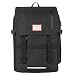 Produktbild REXSO Laptop Rucksack, Wasserabweisender Reiserucksack Daypack Sport Fahrrad Rucksack Schulrucksack Damen Herren (schwarz)