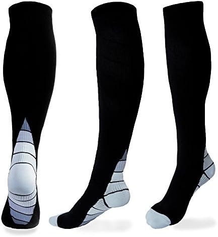 Calves Kelson (1/2pairs) Compression Socks for Men&Women (20-30 mmhg) Best Graduated Athletic Fit for Running, Nurses,Shin Splints,Flight Travel&Maternity Pregnancy-Boost Stamina.Circulation&Recovery