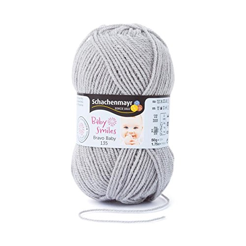 Schachenmayr 9807569-01090 Handstrickgarn, Wolle, grau, 15 x 6 x 6 cm