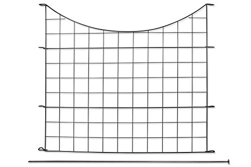 Metall Teichzaun – Set Unterburg / Unterbogen 375 x 52,5/64 cm 11 tlg. – anthrazit – Zaun Gartenzaun Unterbogen Steckzaun CampingzaunTiergehege Zaunmatten Hühnerzaun Katzenzaun Hundezaun Schutzzaun - 3