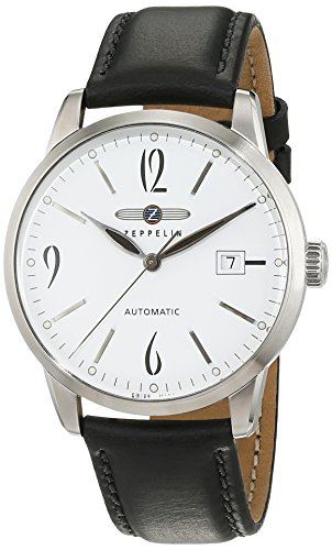 Zeppelin Herren-Armbanduhr XL Flatline Automatik Analog Leder 73501