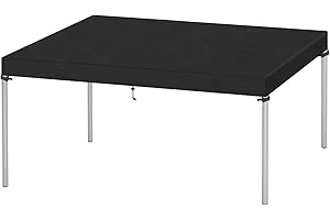 VANSHEIM Pokrowiec na blat stołu, pokrowiec na stół ogrodowy, wodoszczelny, odporny na działanie promieni UV, tkanina Oxford 420D, 200 x 90 x 15 cm