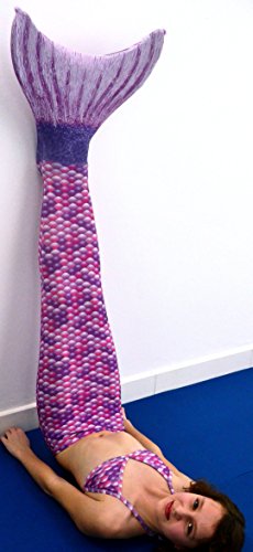 Meerjungfrauen Flosse mit Überzug und Bikini zum Schwimmen - 6