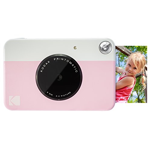 Kodak PRINTOMATIC Digitale Sofortbildkamera, Vollfarbdrucke auf Zink 2x3-Fotopapier mit Sticky-Back-Funktion - Drucken Sie Memories Sofort (Rosa) Kodak PRINTOMATIC Digitale Sofortbildkamera, Vollfarbdrucke auf Zink 2x3-Fotopapier mit Sticky-Back-Funktion - Drucken Sie Memories Sofort (Rosa)