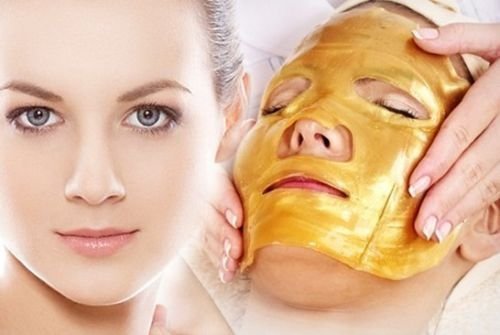 5 Pack - Gold Collagen Face Mask - Anti Aging, Wrinkles, Moisturising, Blemishes, Firming, Toning, Dark Circles, Smoothing Skin, Natural Lift