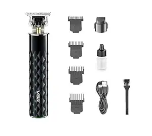 VGR V-170 Professional Pro Li Outliner Electric Cordless Hair Clippers Rechargeable Grooming Kits T-Blade Close Cutting Trimmer for Men 0mm Bald Head Clipper Waterproof IPX5