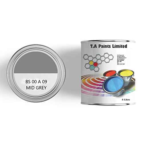 T A Paints Ltd 100% Epoxy Resin Concrete Floor & Garage Paint Low Odour Solvent Free Heavy Duty Two Pack Coating Industrial, Factory Floor Paint 5Kg BS 00 A 09