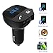 Produktbild Auto Ladegerät Bluetooth Adapter FM Transmitter Bluetooth Receiver 5V/2.1A SmartCharge Car Kit mit Freisprecheinrichtung für iOS und Android Geräte