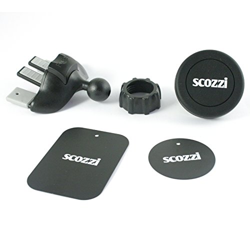 Supporto auto CD slot scozziÂ® 360Â° universale per Smartphone Cellulare Telefono Portacellulare Porta Lettore Fessura Autoveicolo Camion Autocarro Magnete Magnetico (ama7)