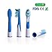 Produktbild oral-q Ersatz Bürstenköpfe Kompatibel mit Elektrische Zahnbürste Oral B Sonic (SR18–4), 4 (1 Pack)