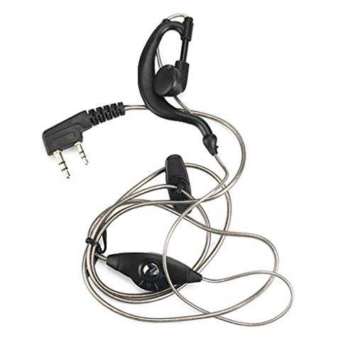 Preisvergleich Produktbild Lidahaotin Aluminiumfolie Calbe K Stecker 2pins Kopfhörer Ersatz für Baofeng Walkie Talie Kopfhörer Zweiwegradio Hörmuschel