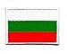 Produktbild Aufnäher Bügelbild Aufbügler Iron on Patches Applikation Flagge Bulgarien 4,6 x 3,2cm