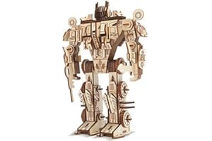 ZPPLD 3D Wooden Puzzle,3d Wooden Robot,Robot Model Kits for Adults,DIY Jigsaw Puzzles,3D Puzzle Education Toys for Kids Gift