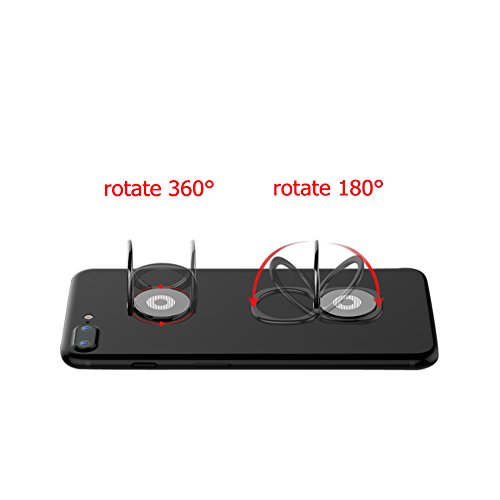 360Â° drehbarer Smartphone Fingerhalter | Auto Finger Fitness Griff Halter Halterung Handy Ring Ringhalter Sport StÃ¤nder Tablet Apple iPhone iPad 7 8 10 X Samsung Galaxy S8 1 (runden)