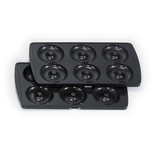 BEEM Multi-Star Superior 5-in-1, für Waffeln, Sandwiches, Hamburger, Donuts, Rösti oder Kartoffelpuffer, gebürstetem Edelstahl/schwarz - 6