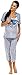 Zeta Ville - Women's Maternity Nursing Pyjamas Soft Jersey Cartoon Print - 218c (Turquoise, UK 12)