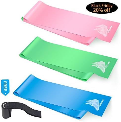 Exercise Bands Gym Fitness Equipment Workout Sports Weight Resistance for Women Free Bonus Door Anchor