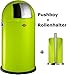Produktbild Wesco 175831-20 Pushboy 50-Liter Mülleimer & Küchenrollenhalter im Set, limegreen