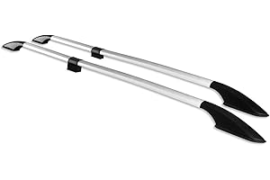 OMAC Barres de Toit longitudinales pour Fiat Talento 2016-2024 Aluminium Gris
