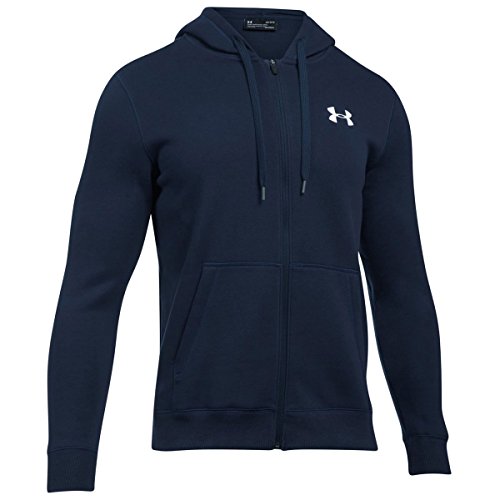 Under Armour Herren Rival Fitted Full Zip Jacke, Midnight Navy, XL