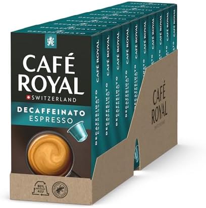 CafÊ Royal Espresso Decaffeinato 100 Capsule per macchina da caffè Nespresso - Intensità 5/10 - Capsule di caffè in alluminio certificate UTZ