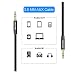Produktbild Kabel Jack Audio 1 m, Nylon geflochten Jack Stereo 3,5 mm männlich auf männlich Kabel AUX für Helm, iPad, Auto, Autoradios, Smartphones, MP3-Player und plus-1 M Woosh