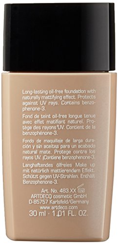Artdeco Make-Up femme/woman, Long-Lasting Foundation Oil-Free SPF20 Nummer 4 Light Beige, 1er Pack (1 x 30 ml) - 5