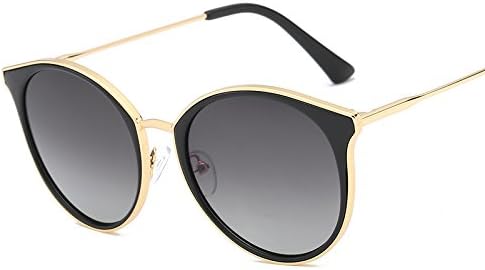 2018 new style of be partial to a light the sun of the tide star round face sunglasses of Ms. Jing 2018 keep ultraviolet ray from growing face vogue glasses, the black frame gradually changes ash slice