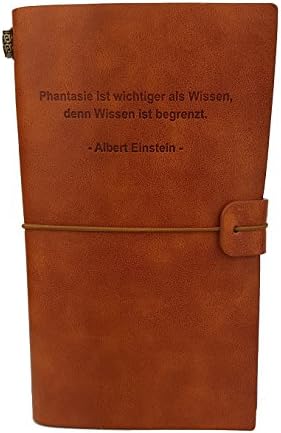 Travel Notebook Travel Diary Empty Blank Book PU Leather Craft Scrap Book for Individual Travel Reports, Travelogue, Notepad, Memorandum Book