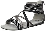  BULLBOXER Mädchen AED031F1S Riemchensandalen, Grau (Black Gunn), 38 EU